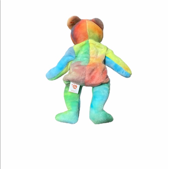 Ty Beanie Babies Peace The Bear Plush - Picture 2 of 3
